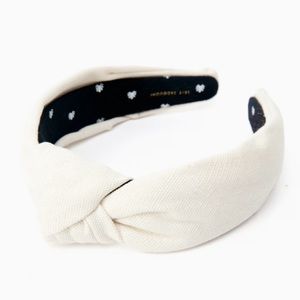 Lele Sadoughi Ivory Woven Headband